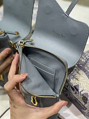 Dior Saddle Multifunctional Phone Bag/Coin Purse Sky Blue - 5038# - 18.5x12x7.5cm/ 12x7.5cm - 4