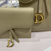 Dior Saddle Multifunctional Phone Bag/Coin Purse Beige - 5038# - 18.5x12x7.5cm/ 12x7.5cm - 5