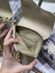 Dior Saddle Multifunctional Phone Bag/Coin Purse Beige - 5038# - 18.5x12x7.5cm/ 12x7.5cm - 4