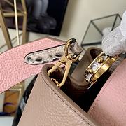 Louis Vuitton Capucines Nile Taurillon leather Grey/Pink - M99336 - 27.0x 18.0 x 9.0 cm - 2