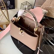 Louis Vuitton Capucines Nile Taurillon leather Grey/Pink - M99336 - 27.0x 18.0 x 9.0 cm - 3