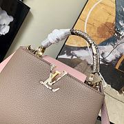 Louis Vuitton Capucines Nile Taurillon leather Grey/Pink - M99336 - 27.0x 18.0 x 9.0 cm - 6