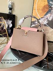 Louis Vuitton Capucines Nile Taurillon leather Grey/Pink - M99336 - 31.5 x 20.0 x 11.0 cm - 1
