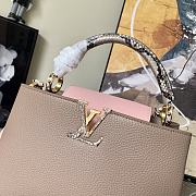 Louis Vuitton Capucines Nile Taurillon leather Grey/Pink - M99336 - 31.5 x 20.0 x 11.0 cm - 2
