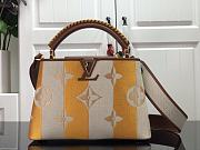 Louis Vuitton Capucines Embroidered Orange Brown Gold Buckle - M48865 - 27.0x 18.0 x 9.0 cm - 1