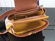 Louis Vuitton Capucines Embroidered Orange Brown Gold Buckle - M48865 - 27.0x 18.0 x 9.0 cm - 3