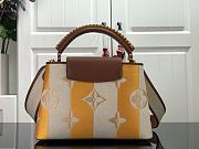 Louis Vuitton Capucines Embroidered Orange Brown Gold Buckle - M48865 - 27.0x 18.0 x 9.0 cm - 4