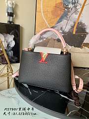 Louis Vuitton Capucines Nile Taurillon leather Black - M48865 - 31.5 x 20.0 x 11.0 cm - 3