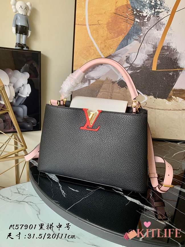 Louis Vuitton Capucines Nile Taurillon leather Black - M48865 - 31.5 x 20.0 x 11.0 cm - 1
