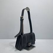 Balenciaga Hourglass Multibelt Black Calfskin/Crocodile Embossed Grain– 92940 - 23x13.5x8.5cm - 2