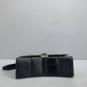 Balenciaga Hourglass Multibelt Black Calfskin/Crocodile Embossed Grain– 92940 - 23x13.5x8.5cm - 4