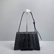 Balenciaga Hourglass Multibelt Black Calfskin/Crocodile Embossed Grain– 92940 - 27x10x18cm - 3