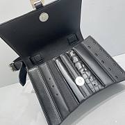 Balenciaga Hourglass Multibelt Black Calfskin/Crocodile Embossed Grain– 92940 - 27x10x18cm - 5