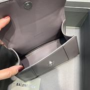 Balenciaga Hourglass In  Smoky Gray Shiny Box Calfskin – 19x8x11cm - 6