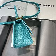 Balenciaga Hourglass In Maca Blue Crocodile – 19x8x11cm - 5