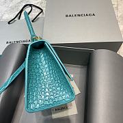 Balenciaga Hourglass In  Maca Blue Crocodile – 23x10x14cm - 6