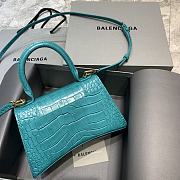 Balenciaga Hourglass In  Maca Blue Crocodile – 23x10x14cm - 2