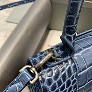 Balenciaga Hourglass Crocodile Navy Blue – 23x10x14cm - 2