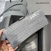 Balenciaga Hourglass Crocodile Dark Gray – 23x10x14cm - 2