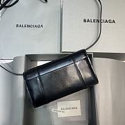 Balenciaga Parisian Hourglass B Gold Buckle WOC Shoulder Bag – 592830 – 20x2x11cm - 3