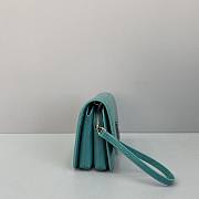 Balenciaga Square Bag  Crocodile Blue  – 92951 – 18x14x10cm - 6