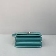 Balenciaga Square Bag  Crocodile Blue  – 92951 – 18x14x10cm - 5