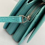 Balenciaga Square Bag  Crocodile Blue  – 92951 – 18x14x10cm - 3