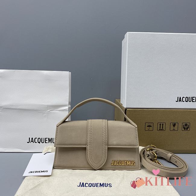 Jacquemus Bamnino Crossbody Bag Frosted Beige - 2056 - 18x6x7cm - 1