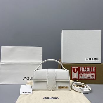 Jacquemus Bamnino Crossbody Bag Frosted White - 2056 - 18x6x7cm