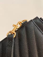 YSL Caviar Zipper Clutch Gold  - 423297 – 23x13x1cm - 3