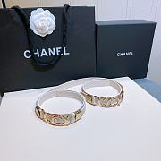 Chanel Lambskin And Golden Metal Brass Material White - 2.0mm - 3