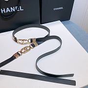 Chanel Lambskin And Golden Metal Brass Material Black - 2.0mm - 5