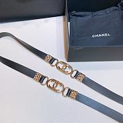 Chanel Lambskin And Golden Metal Brass Material Black - 2.0mm - 2