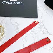 Chanel Lambskin Glass Pearl And Golden Metal Black And Pearl Red - 6