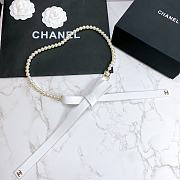 Chanel Lambskin Glass Pearl And Golden Metal Black And Pearl White - 1