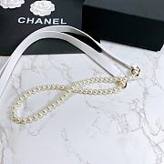 Chanel Lambskin Glass Pearl And Golden Metal Black And Pearl White - 2