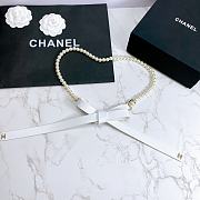 Chanel Lambskin Glass Pearl And Golden Metal Black And Pearl White - 5