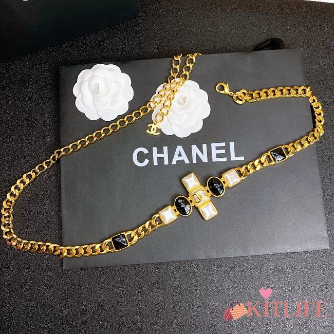 Chanel Metal And Precious Resin Gold, Pearl White And Black - 1