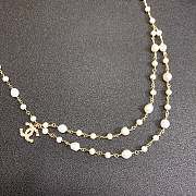 Chanel Metal Glazed Pearl Waist Chain - 6