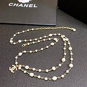 Chanel Metal Glazed Pearl Waist Chain - 3