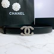 Chanel Belt Hardware Adopts Logo Classic Letter Buckle Cowhide Black – 3cm - 3