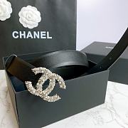 Chanel Belt Hardware Adopts Logo Classic Letter Buckle Cowhide Black – 3cm - 5