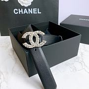 Chanel Belt Hardware Adopts Logo Classic Letter Buckle Cowhide Black – 3cm - 4