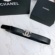 Chanel Belt Hardware Adopts Logo Classic Letter Buckle Cowhide Black – 3cm - 6