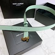 YSL Calfskin Soft Waist Buckle Classic Mint – 30mm - 6