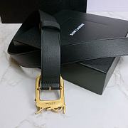 YSL Letter Buckle Gold Black – 30mm - 2