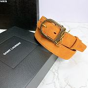 YSL Letter Buckle Gold Orange – 30mm - 6