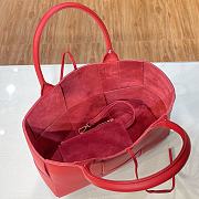 Bottega Veneta Calfskin SLIP Tote Handbag Deep Red – 44052 – 36x24x12cm - 6