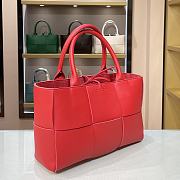 Bottega Veneta Calfskin SLIP Tote Handbag Deep Red – 44052 – 36x24x12cm - 5