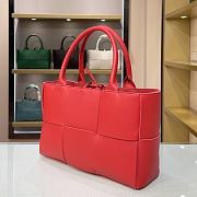Bottega Veneta Calfskin SLIP Tote Handbag Deep Red – 44052 – 36x24x12cm - 4